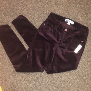 Dark plum jeans